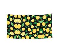 Striscione da parete per feste con frutta limone, decorazione per feste, poster per celebrazioni, 180 x 90 cm, per tutti i santi, Halloween