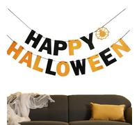 Striscione decorativa per feste di Halloween, festone di Halloween, bandierine in carta da appendere, striscione - allegro striscione di Halloween, decorazione per feste da parete
