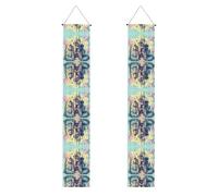 Striscione decorativo con motivo castello delle fiabe: può essere utilizzato all'interno o all'aperto, un must per feste di laurea e celebrazioni di laurea