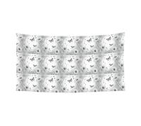 Striscione decorativo con stampa di margherite e farfalle, per tutte le occasioni, riutilizzabile, facile da appendere