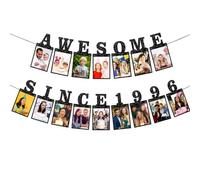 Striscione decorativo per 30° compleanno, con scritta in lingua inglese "Awesome Since 1996"