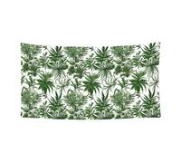 Striscione decorativo per feste con erbe e piante erbacee in fiore per tutte le occasioni, riutilizzabile, facile da appendere