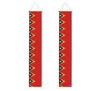Striscione decorativo per feste con la Repubblica democratica di Timor Est, congratulazioni e laurea, cartello per portico per feste di laurea