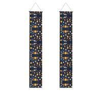 Striscione decorativo per feste con pianeti del sistema solare, congratulazioni laurea decorazione striscione, segno portico festa di laurea