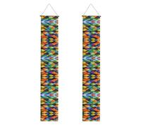 Striscione decorativo per feste con squame di pesce arcobaleno: può essere utilizzato per feste di laurea e celebrazioni di laurea all'interno e all'esterno, un articolo indispensabile