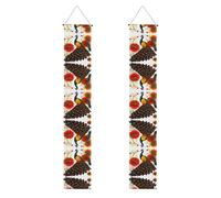 Striscione decorativo per feste di laurea con fiore rosso pavone - adatto per uso interno ed esterno, un must per celebrare la laurea