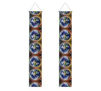 Striscione decorativo per feste di Terra cosmica - può essere utilizzato per feste di laurea e celebrazioni di laurea all'interno e all'esterno, un articolo indispensabile