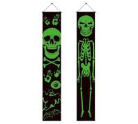 Striscione decorativo per Halloween | Striscione di Halloween per porta, per appartamento, villa, casa di campagna, fattoria, garage, giardino e cortile