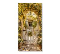 Striscione decorativo per porta da giardino con limoni, vintage, piante di agrumi gialli, decorazione per porta d'ingresso, per interni ed esterni, forniture per vacanze primaverili 91 x 182 cm