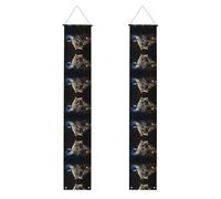 Striscione decorativo per portico con gatto della fortuna, striscioni decorativi da appendere per interni ed esterni, decorazione per parete/porta d'ingresso