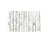 Striscione decorato con albero di betulla 2 × 3ft/3 × 5ft/4 × 1,8 m, quattro fori, bandierine divertenti per interni ed esterni, decorazione regalo