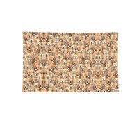 Striscione decorato con cani labrador retriever, arazzo da parete in poliestere resistente con 4 occhielli per decorazione dormitorio