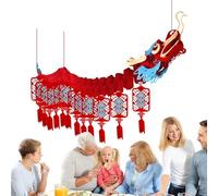 Striscione del capodanno cinese, sfondo fotografico del capodanno cinese | Set di decorazioni creative di draghi, charm festivo per il capodanno cinese, striscioni fortunati, tour appeso così