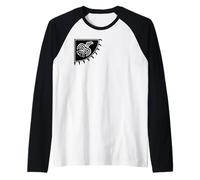 Striscione del Corvo di Odino Maglia con Maniche Raglan