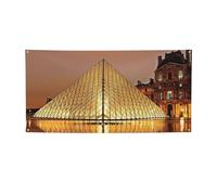 Striscione del Museo del Louvre a Parigi, per interni ed esterni, decorazione per compleanno, festa, matrimonio, festival, Halloween