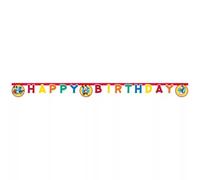 Striscione di carta FSC con Topolino Disney e scritta "Happy Birthday", lunghezza 2 m