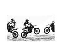 Striscione di compleanno con silhouette di cavaliere, banner per sfondo festivo (90 cm x 180 cm), adatto per atmosfera decorativa per cortile, squisito panno da parete per sfondo tenda.