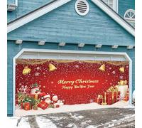 Striscione di Natale per interni ed esterni, create a Joyful Atmosfera con Christmas Garage Banner A Of To Your Garage This Festive Season!(B, 480 x 210 cm)
