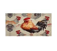 Striscione durevole per festival, stampa artistica di animali con pollo, decorazione riutilizzabile per feste, perfetta per feste aziendali, grandi inaugurazioni e incontri