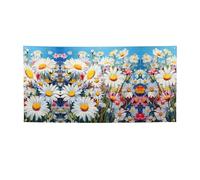 Striscione estivo con margherite floreali e stampa floreale, versatile per feste, Ringraziamento e compleanni, per tutte le occasioni
