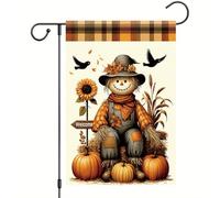 Striscione Fall Welcome Scarecrow Pumpkin bandiera di benvenuto tutte le