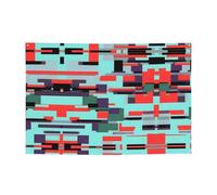 Striscione festivo con combinazione a righe per creare atmosfera, 119,4 x 180,3 cm, per Natale, feste notturne, riunioni di amici