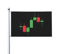 Striscione Forex Stock Market Crypto Trading Candlestick Con 2 Occhielli Bandiera Decorativa Appendere Decorazioni Da Esterno Per Patio Celebrazioni Letto 3X5 Ft