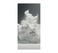 Striscione galleggiante per porta a nuvola, decorazione stagionale verticale per porta, sfondo durevole per feste, portico, ingresso, giardino, decorazione 178 x 89 cm