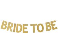 Striscione Happium Bride to Be, Striscione per addio al nubilato glitterato dorato Striscione per addio al nubilato Striscione Bride to Be per decorazioni per addio al nubilato, fidanzamento nuziale