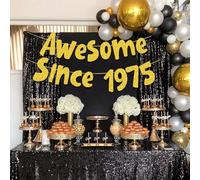 Striscione "Happy 70th Birthday" (Gold-50th)