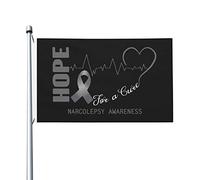 Striscione Hope For A Heal Narcolepsy Awareness Con 2 Occhielli Bandiera Pace Resistente Alle Intemperie Segnali Da Giardino Per Estate All'Aperto Esterni 3X5 Ft