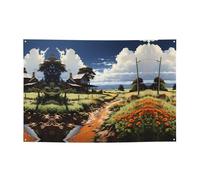 Striscione idilliaco per feste 119,4 x 180,3 cm, adatto per Halloween, Natale, feste, riunioni e altri banner per le vacanze