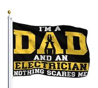 Striscione I'm A Dad And An Electrician Nothing Scares Me 90x150cm
