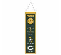Striscione In Lana Con Logo Classico Dei Green Bay Packers, 8" X 32"
