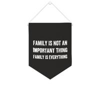 Striscione in tela con scritta "Family Is Not An Important Thing Family Is Everything", 25,4 x 30,5 cm, motivazionale, da appendere alla parete, decorazione da parete per camera da letto, cameretta