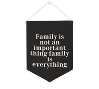 Striscione in tela con scritta "Family Is Not An Important Thing Family Is Everything", da appendere alla parete, decorazione per la casa, per soggiorno, camera da letto, ufficio, regali per vacanze