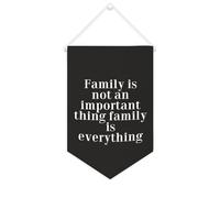 Striscione in tela con scritta "Family Is Not An Important Thing Family Is Everything", da appendere alla parete, decorazione per la casa, per soggiorno, camera da letto, ufficio, regali per le
