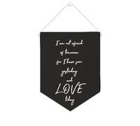 Striscione in tela con scritta "I Am Not Afraid of Tomorrow for I Have Seen Yesterday And Love Today", 25,4 x 30,5 cm, motivazionale da appendere alla parete, decorazione da parete per camera da letto