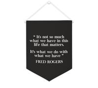Striscione in tela con scritta in inglese "It's Not So Much What We Have in This Life", da appendere alla parete, per soggiorno, camera da letto, ufficio, vacanze, 30,5 x 40,6 cm