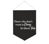 Striscione in tela con scritta in lingua inglese "Those Who Don't Want to Change, Let Them Sleep", 30,5 x 40,6 cm, motivazionale da appendere alla parete, decorazione da parete per camera da letto