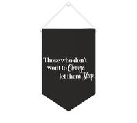 Striscione in tela con scritta in lingua inglese "Those Who Don't Want to Change, Let Them Sleep", da appendere alla parete, decorazione per la casa, per soggiorno, camera da letto, ufficio, regali