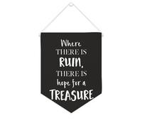 Striscione in tela con scritta in lingua inglese "Where There Is Ruin, There Is Hope for A Treasure", da appendere alla parete, decorazione per la casa, per soggiorno, camera da letto, ufficio, regali
