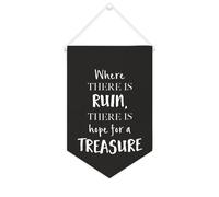 Striscione in tela con scritta in lingua inglese "Where There Is Ruin, There Is Hope for A Treasure", da appendere alla parete, decorazione per la casa, per soggiorno, camera da letto, ufficio, regali
