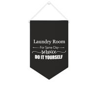 Striscione in tela con scritta "Laundry Room For Same Day Service Do It Yourself", da appendere alla parete, da appendere alla parete, decorazione per la casa, per soggiorno, camera da letto, ufficio