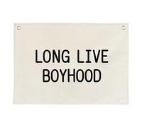 Striscione in tela da appendere per asilo nido e sala giochi, decorazione da parete per bambini, decorazione alla moda per ragazzi e ragazze (lunga vita alla ragazza)