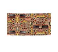 Striscione in tessuto africano con stampa patchwork versatile per feste, Ringraziamento e compleanni, per tutte le occasioni