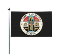 Striscione Los Angeles County Robuste Bandiera Verticale Garden Con 2 Occhielli Decorazioni Da Esterno Per Festa Cortile Patio 3X5 Ft