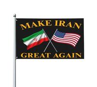 Striscione Make Iranian Great Again Support per Attività 3x5 FT | Appendere Bandiera da Giardino con 2 Occhielli Decorazioni da Esterno per Esterni Decorazioni