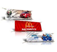 Striscione mt 2x1 Banner Pubblicitario PVC hi-quality 520 gr/mq Grafica Inclusa