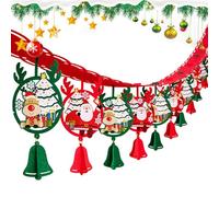 Striscione natalizio per interni, decorazione per camera da letto, decorazione da parete, per ufficio, scuola, chiesa, ristorante, soggiorno, camera da letto, studio, camino, portico, aula e comunità